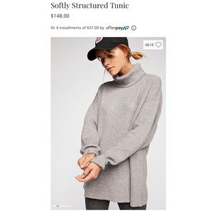 Free People Oversized Turtleneck Sweater